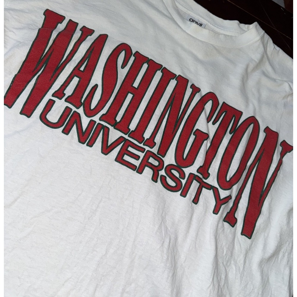VTG Washington University Double Sided T Shirt St Louis One Size Anvil READ